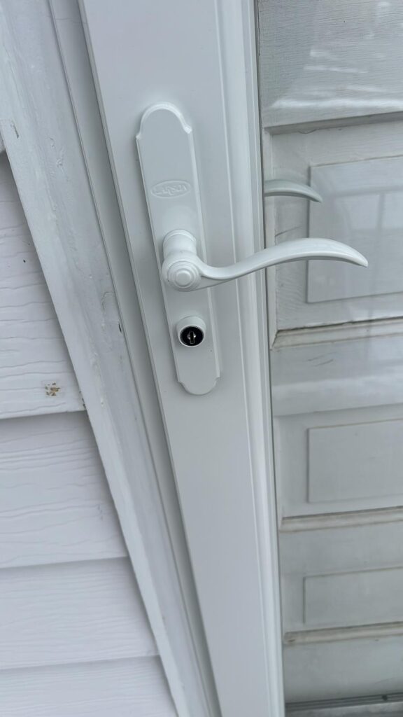 Residential door lock rekeying work
